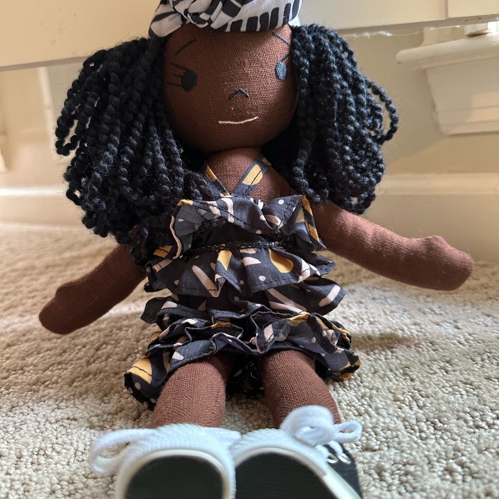 HarperIman plush doll 14” handmade linen Rae
